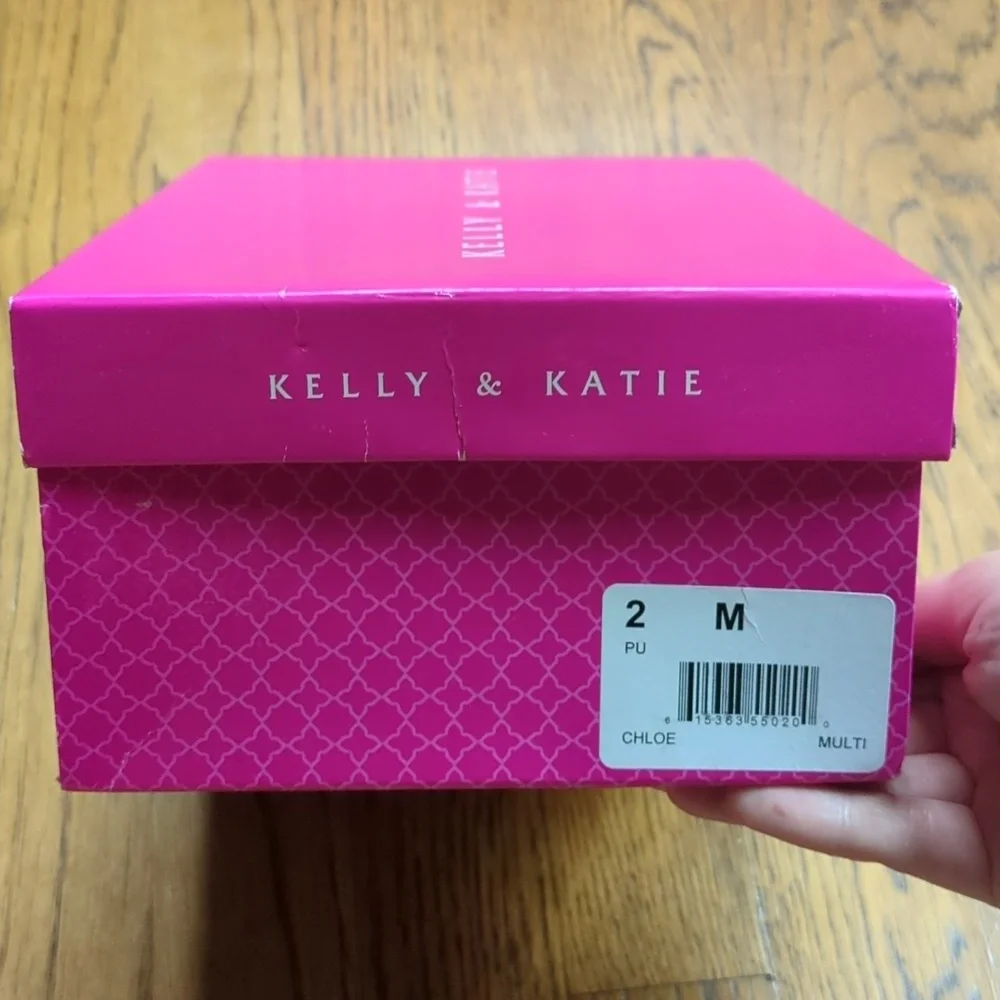 NIB Kelly & Katie Chloe Gladiator Rainbow Sandal Kids Size 2